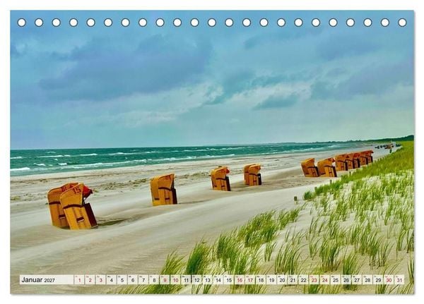 Produktbild: Fischland: zwischen Ostsee und Bodden (Tischkalender 2027 DIN A5 quer), CALVENDO Monatskalender