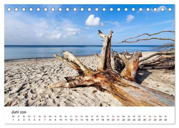 Produktbild: Fischland-Dar&szlig;-Zingst - Traumhafte Ostseelandschaften (Tischkalender 2026 DIN A5 quer), CALVENDO Monatskalender