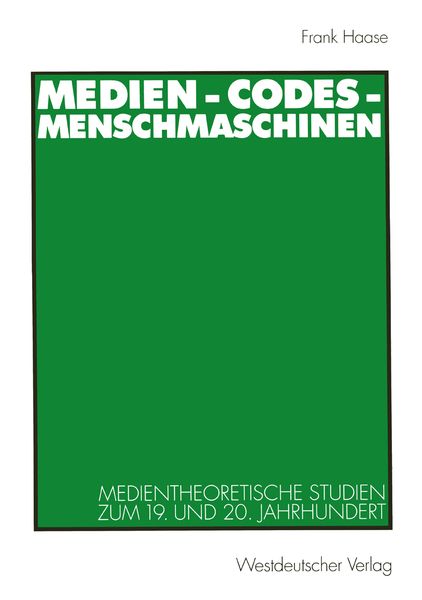 Produktbild: Medien - Codes - Menschmaschinen