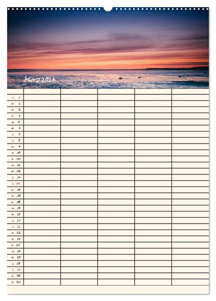 Produktbild: Noch mehr F&ouml;hrweh Familienplaner (hochwertiger Premium Wandkalender 2026 DIN A2 hoch), Kunstdruck in Hochglanz