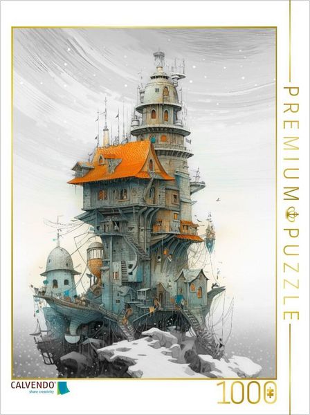 Produktbild: CALVENDO Puzzle Gezeiten der Fantasie | 1000 Teile Lege-Gr&ouml;&szlig;e 64x48cm Foto-Puzzle f&uuml;r gl&uuml;ckliche Stunden