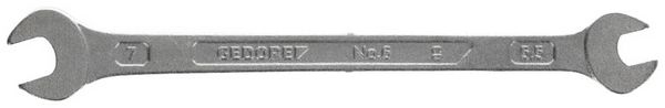 Produktbild: Doppelmaulschl&uuml;ssel 6 5,5x7mm L.122mm verchr.GEDORE