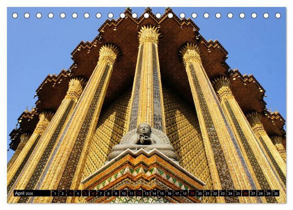 Produktbild: Bangkok: West trifft Fernost (Tischkalender 2026 DIN A5 quer), CALVENDO Monatskalender