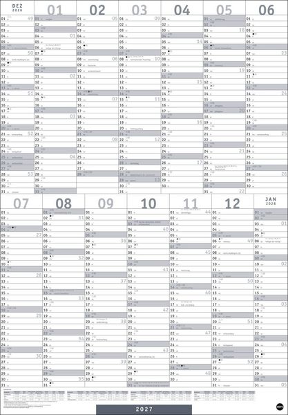 Produktbild: Mega-Posterplaner, silber 2027