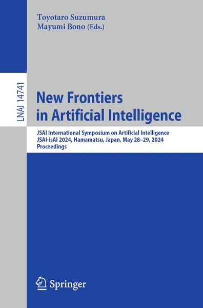 Produktbild: New Frontiers in Artificial Intelligence
