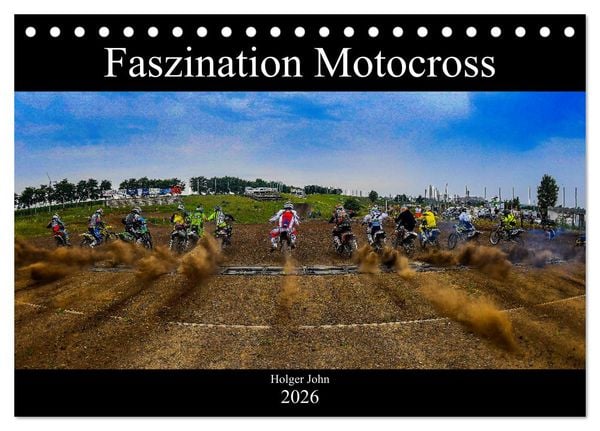 Produktbild: Blickpunkte Motocross (Tischkalender 2026 DIN A5 quer), CALVENDO Monatskalender