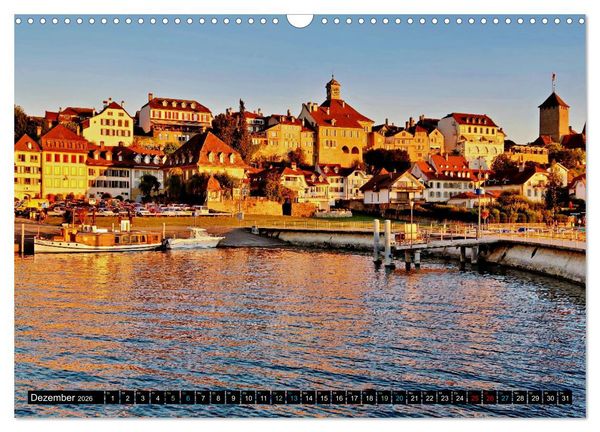 Produktbild: Murten &ndash; Historischer Charme am Ufer des Murtensees (Wandkalender 2026 DIN A3 quer), CALVENDO Monatskalender
