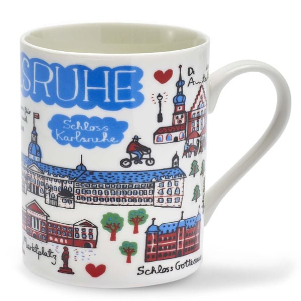 Tasse im Geschenkkarton 'Karlsruhe'