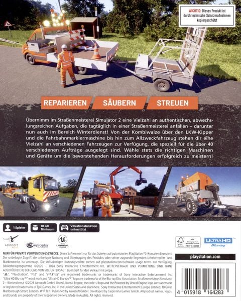 Produktbild: Stra&szlig;enmeisterei Simulator 2 - Winterdienst