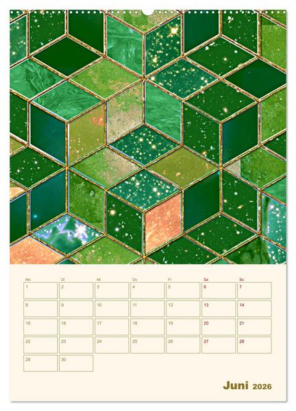 Produktbild: Art Deco Planer (hochwertiger Premium Wandkalender 2026 DIN A2 hoch), Kunstdruck in Hochglanz