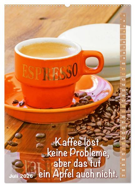 Produktbild: Kaffeestunde: Die Welt der Baristas (hochwertiger Premium Wandkalender 2026 DIN A2 hoch), Kunstdruck in Hochglanz