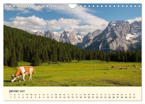 Produktbild: Un voyage dans les Dolomites (Calendrier mural 2027 DIN A4 vertical), CALVENDO calendrier mensuel