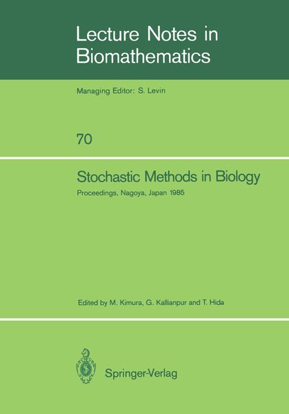 Produktbild: Stochastic Methods in Biology