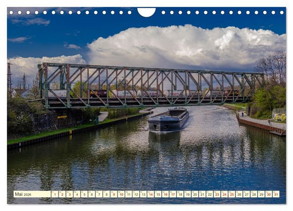 Produktbild: Duisburg - Br&uuml;cken &uuml;ber Br&uuml;cken (Wandkalender 2026 DIN A4 quer), CALVENDO Monatskalender