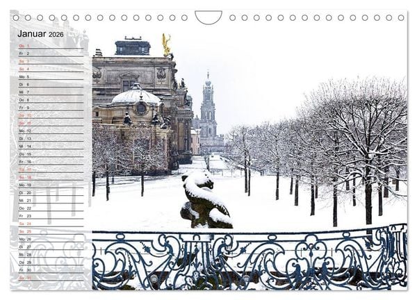 Produktbild: WUNDERVOLLES DRESDEN (Wandkalender 2026 DIN A4 quer), CALVENDO Monatskalender