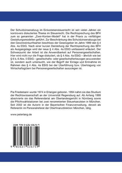 Produktbild: Der Schuldzinsenabzug bei Personengesellschaften, insbesondere nach Ma&szlig;gabe von &sect; 4 Abs. 4a EStG