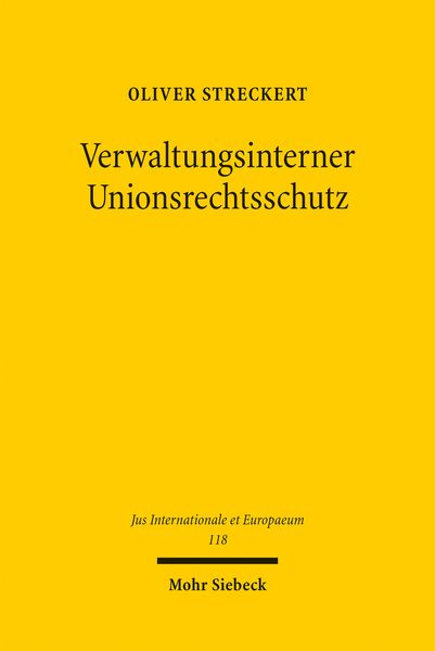 Produktbild: Verwaltungsinterner Unionsrechtsschutz
