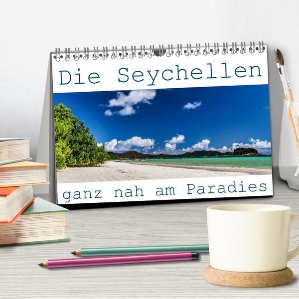 Produktbild: Die Seychellen - ganz nah am Paradies (Tischkalender 2026 DIN A5 quer), CALVENDO Monatskalender