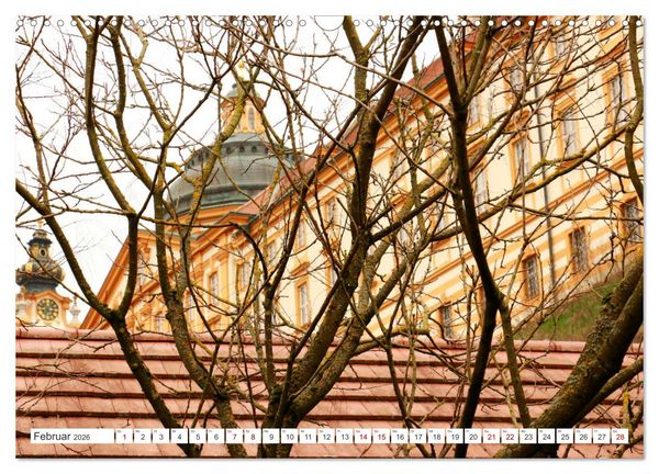 Produktbild: Melk und D&uuml;rnstein, zwei malerische St&auml;dtchen in der Wachau (Wandkalender 2026 DIN A3 quer), CALVENDO Monatskalender
