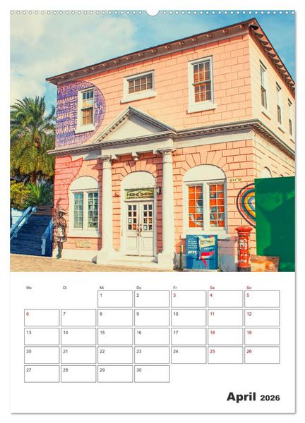 Produktbild: Nassau - Reiseplaner (Wandkalender 2026 DIN A2 hoch), CALVENDO Monatskalender