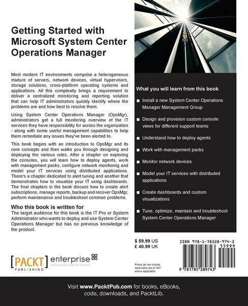 Produktbild: Getting Started with Microsoft System Center Operations Manager