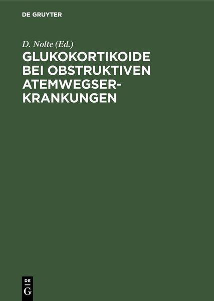 Produktbild: Glukokortikoide bei obstruktiven Atemwegserkrankungen