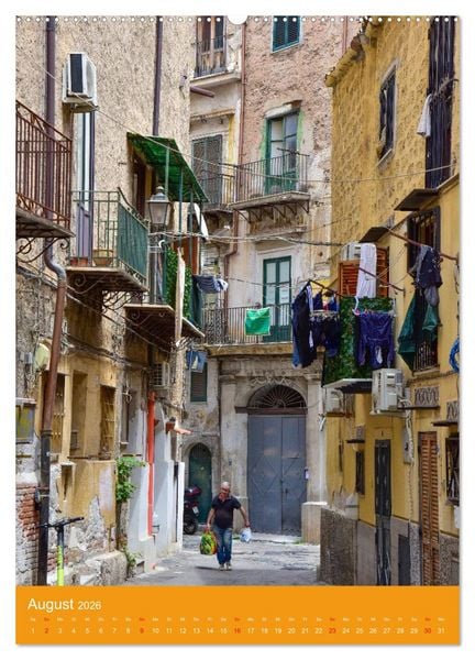 Produktbild: Spaziergang durch Palermo (hochwertiger Premium Wandkalender 2026 DIN A2 hoch), Kunstdruck in Hochglanz