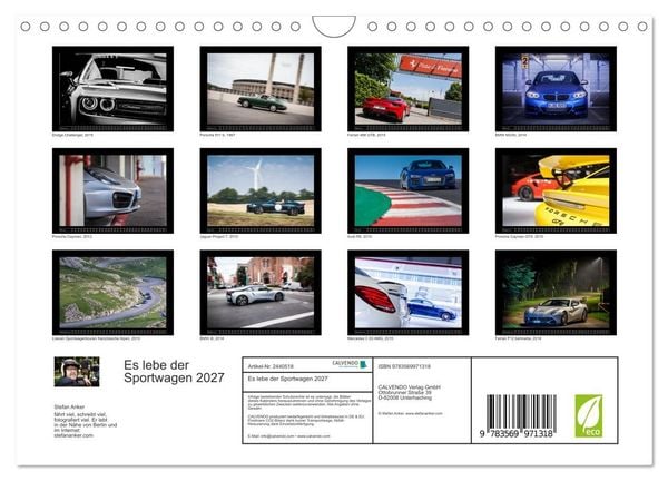 Produktbild: Es lebe der Sportwagen 2027 (Wandkalender 2027 DIN A4 quer), CALVENDO Monatskalender