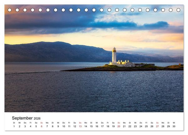 Produktbild: North Coast 500 - Schottlands Traumstra&szlig;e (Tischkalender 2026 DIN A5 quer), CALVENDO Monatskalender