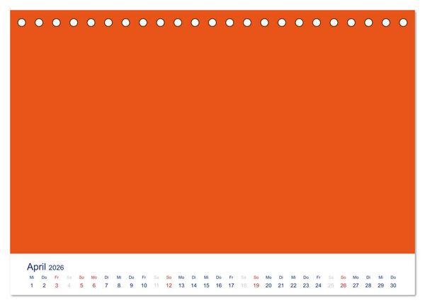 Produktbild: Farbiger Bastelkalender (Tischkalender 2026 DIN A5 quer), CALVENDO Monatskalender
