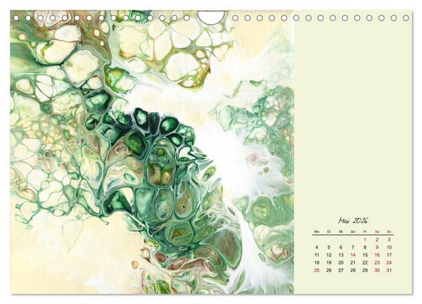 Produktbild: Farbfantasien - Pouring (Wandkalender 2026 DIN A4 quer), CALVENDO Monatskalender