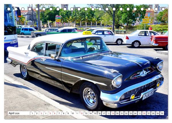 Produktbild: Golden Rocket 88 - Oldsmobile 1957 in Kuba (Tischkalender 2026 DIN A5 quer), CALVENDO Monatskalender