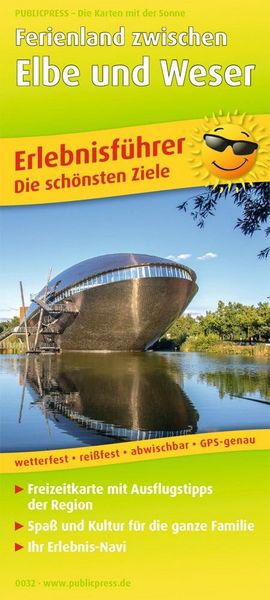 Produktbild: Publicpress Erlebnisf&uuml;hrer Ferienland zwischen Elbe und Weser 1:160.000