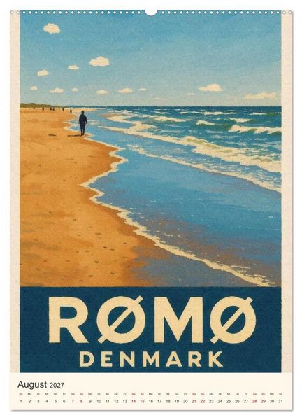 Produktbild: Hyggelige City-Poster D&auml;nemark (Wandkalender 2027 DIN A2 hoch), CALVENDO Monatskalender