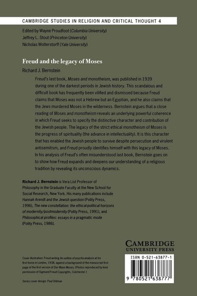 Produktbild: Freud and the Legacy of Moses