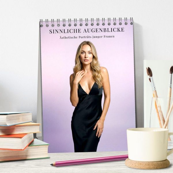 Produktbild: Sinnliche Augenblicke - &Auml;sthetische Portr&auml;ts junger Frauen (Tischkalender 2027 DIN A5 hoch), CALVENDO Monatskalender
