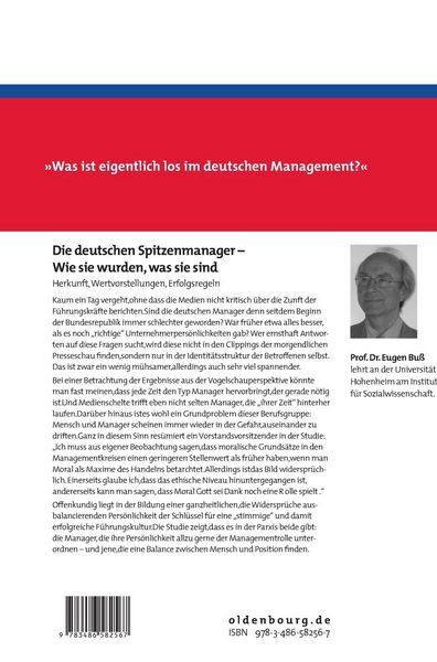 Produktbild: Die deutschen Spitzenmanager - Wie sie wurden, was sie sind