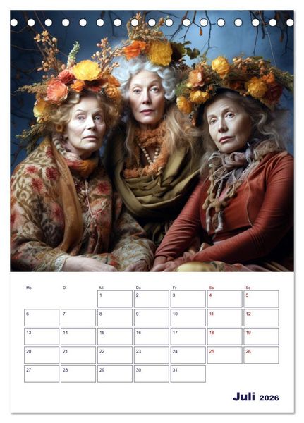 Produktbild: Die lebhafte Jahreszeiten! (Tischkalender 2026 DIN A5 hoch), CALVENDO Monatskalender