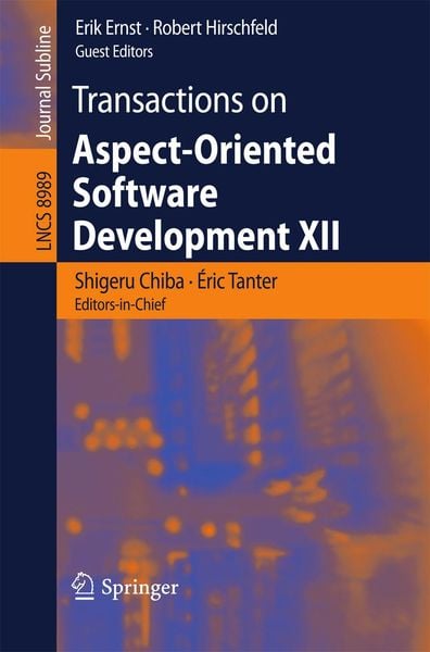 Produktbild: Transactions on Aspect-Oriented Software Development XII