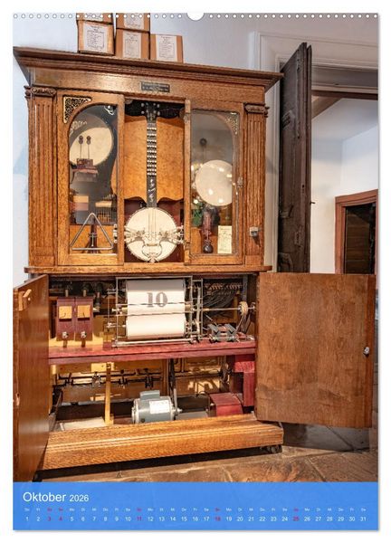 Produktbild: Mechanische Musikinstrumente (Wandkalender 2026 DIN A2 hoch), CALVENDO Monatskalender