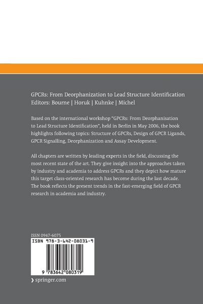 Produktbild: GPCRs: From Deorphanization to Lead Structure Identification