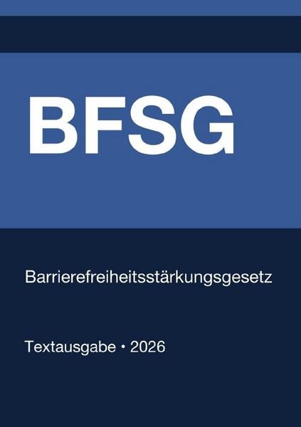 Produktbild: BFSG - Barrierefreiheitsst&auml;rkungsgesetz (Deutschland) 2026