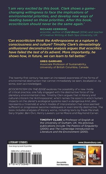 Produktbild: Ecocriticism on the Edge