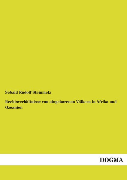 Produktbild: Rechtsverh&auml;ltnisse von eingeborenen V&ouml;lkern in Afrika und Ozeanien