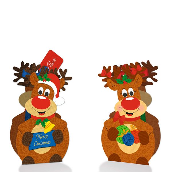 Produktbild: URSUS Geschenktaschen Paper gift boxes, Rentier