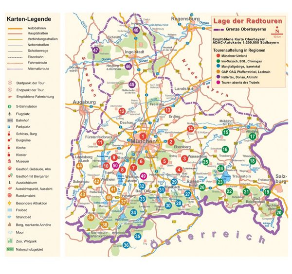 Produktbild: Das Radlbuch Oberbayern