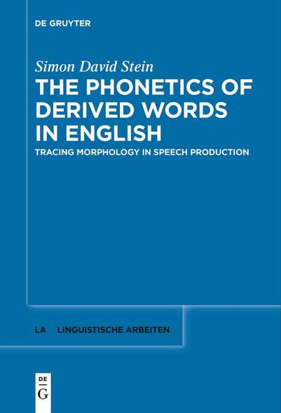 Produktbild: The Phonetics of Derived Words in English