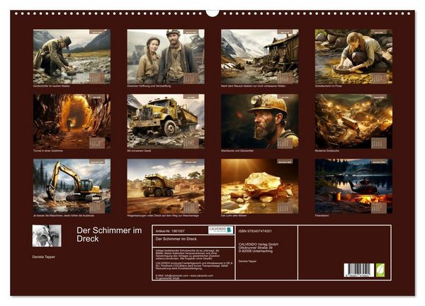 Produktbild: Der Schimmer im Dreck (Wandkalender 2026 DIN A2 quer), CALVENDO Monatskalender
