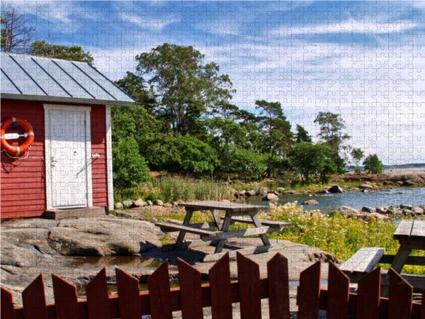 Produktbild: CALVENDO Puzzle Finnland Sommer 1000 Teile Lege-Gr&ouml;&szlig;e 64 x 48 cm Foto-Puzzle Bild von Anke Thoschlag