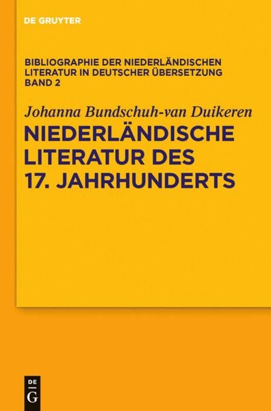 Produktbild: Niederl&auml;ndische Literatur des 17. Jahrhunderts